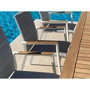 Barcelona Outdoor Table with 8 Sevilla Teak Chairs gallery detail image