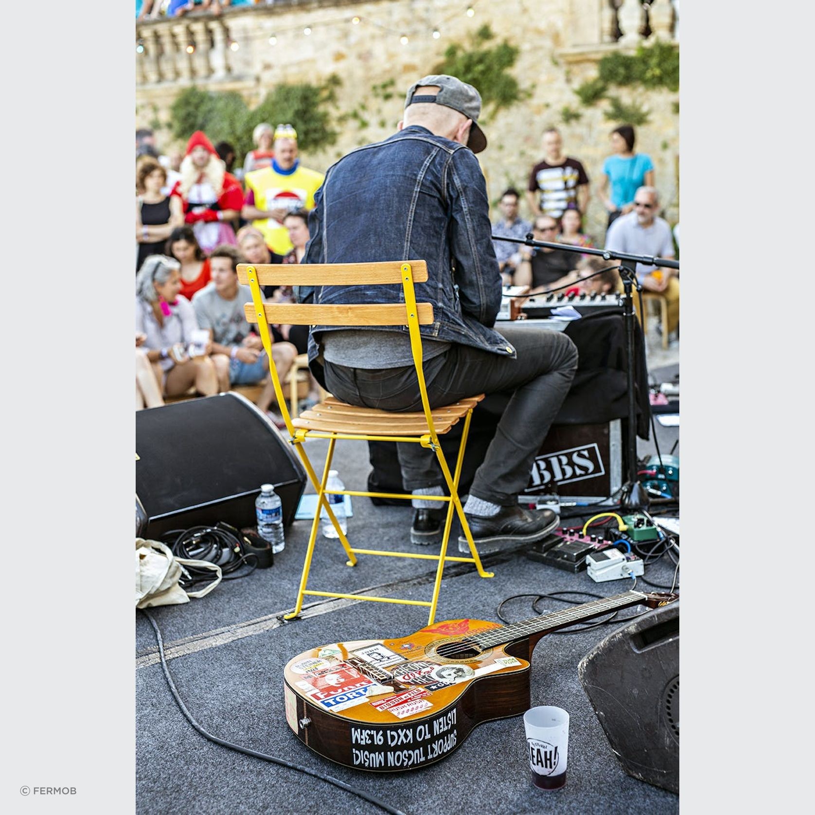 Bistro Folding Chair - Natural Slats by Fermob gallery detail image