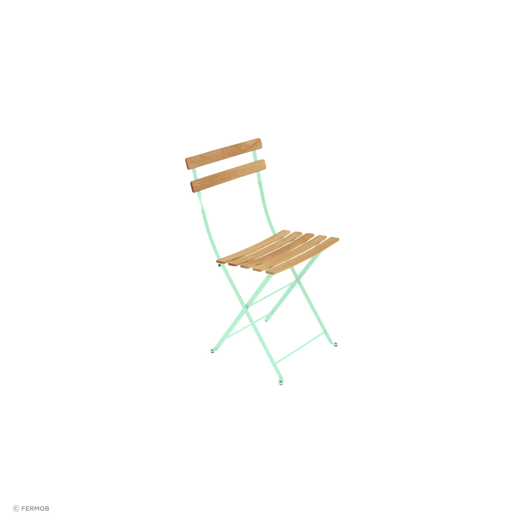 Bistro Folding Chair - Natural Slats by Fermob gallery detail image