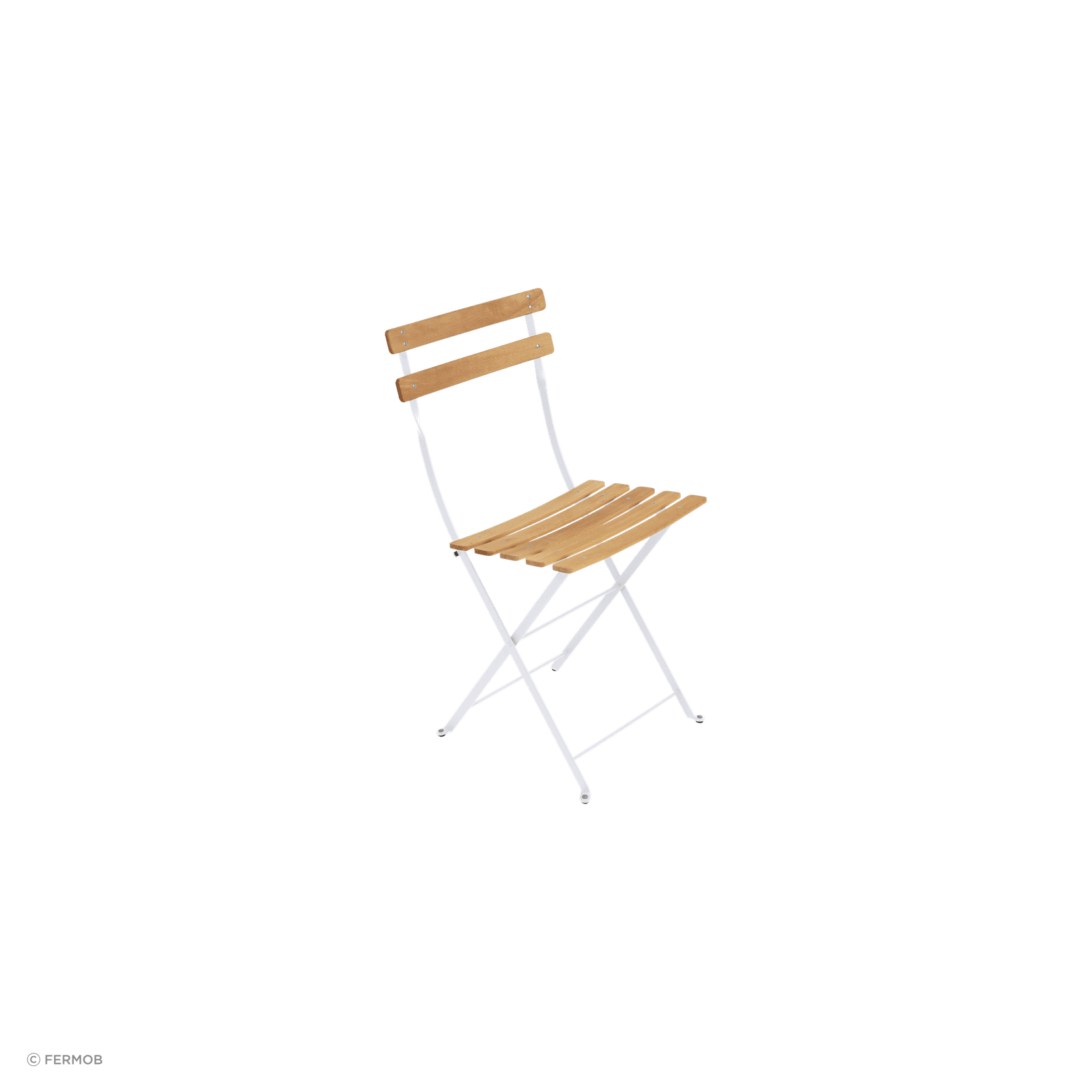 Bistro Folding Chair - Natural Slats by Fermob gallery detail image