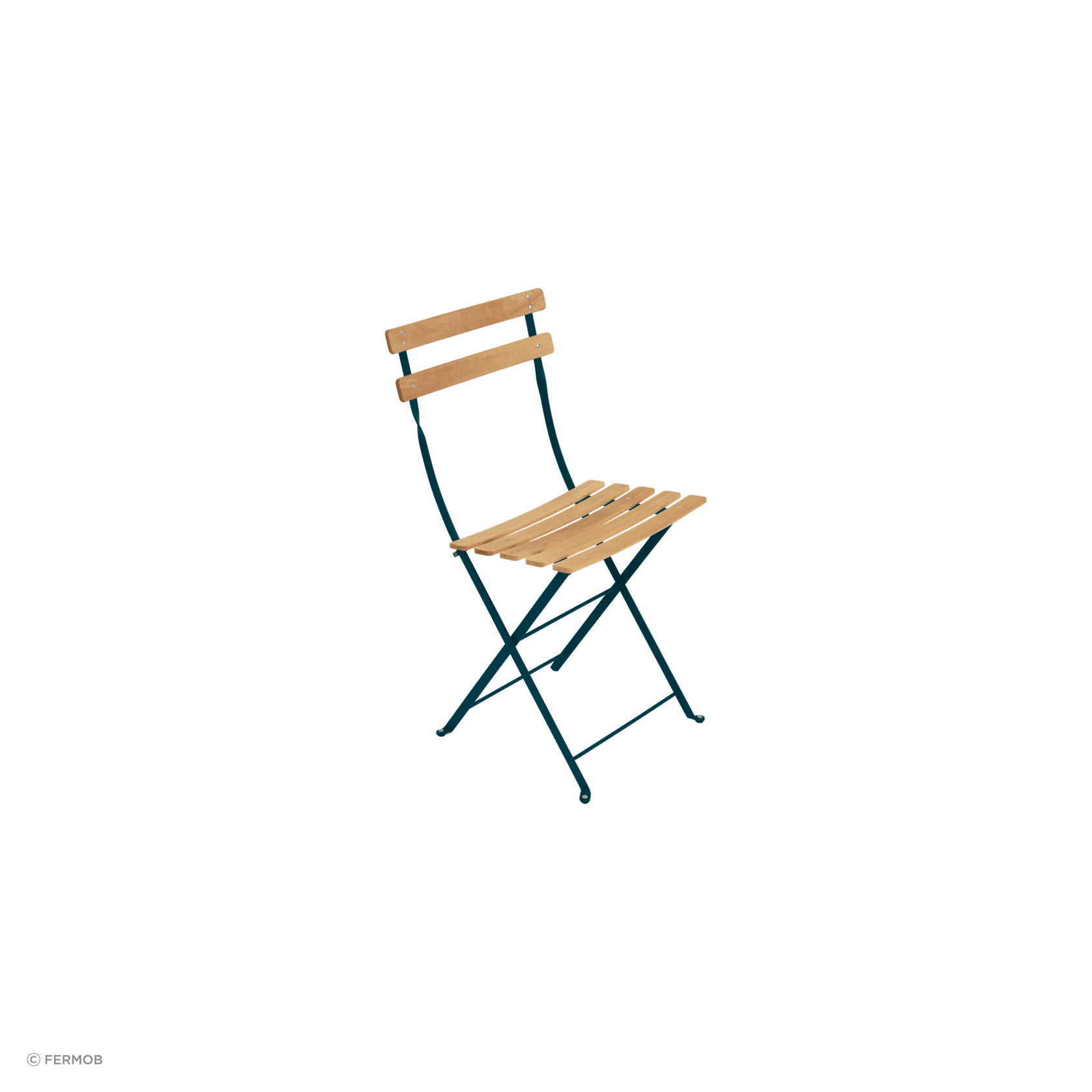 Bistro Folding Chair - Natural Slats by Fermob gallery detail image