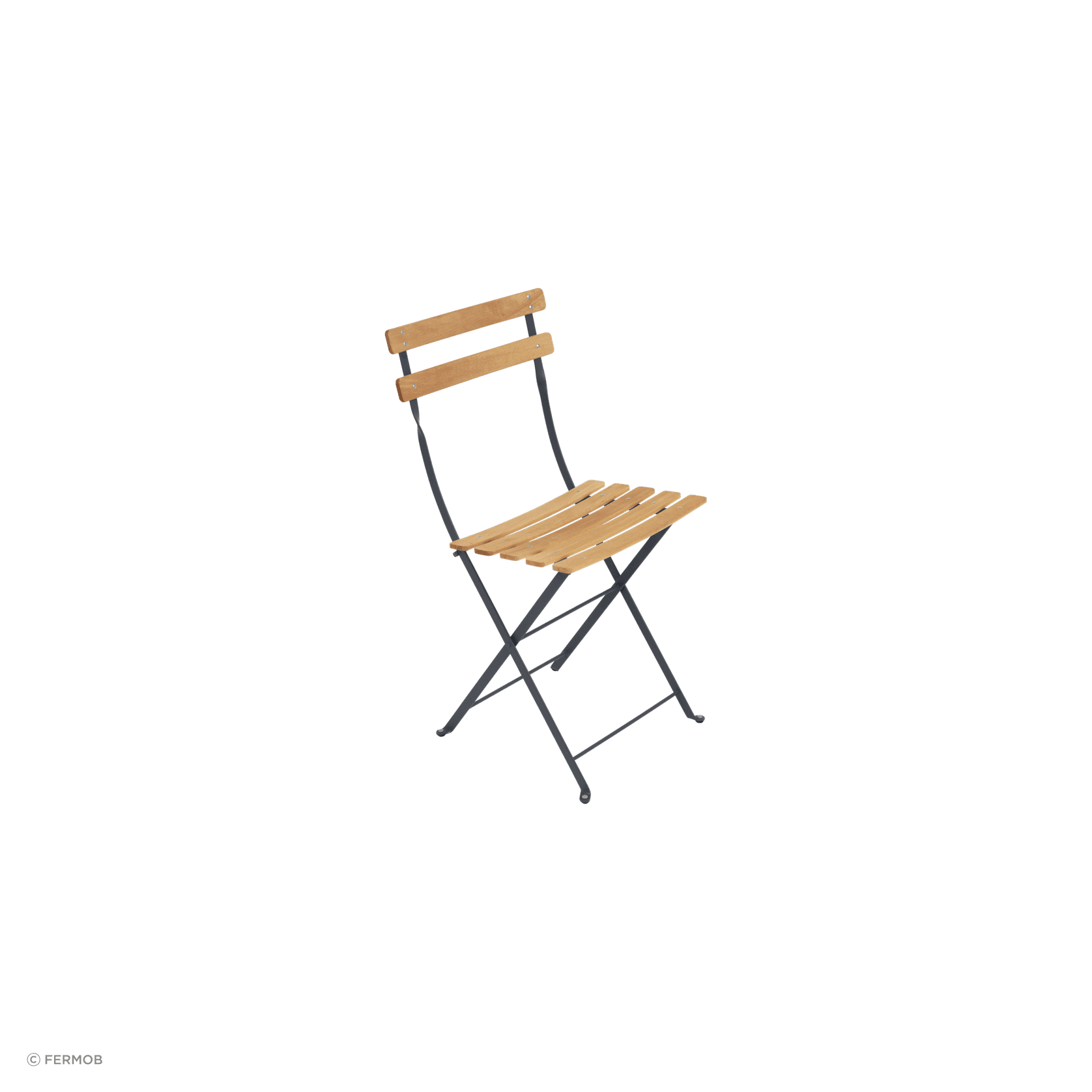 Bistro Folding Chair - Natural Slats by Fermob gallery detail image