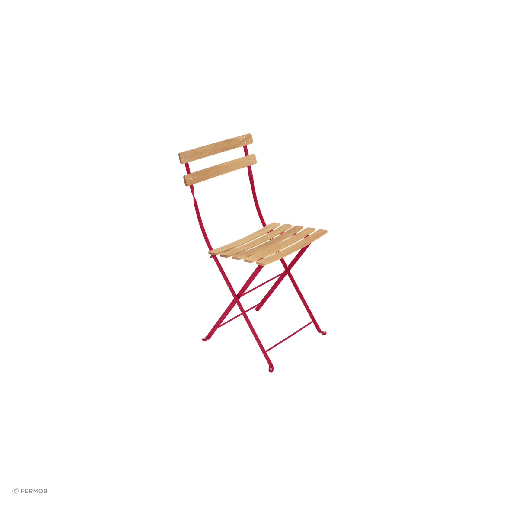 Bistro Folding Chair - Natural Slats by Fermob gallery detail image