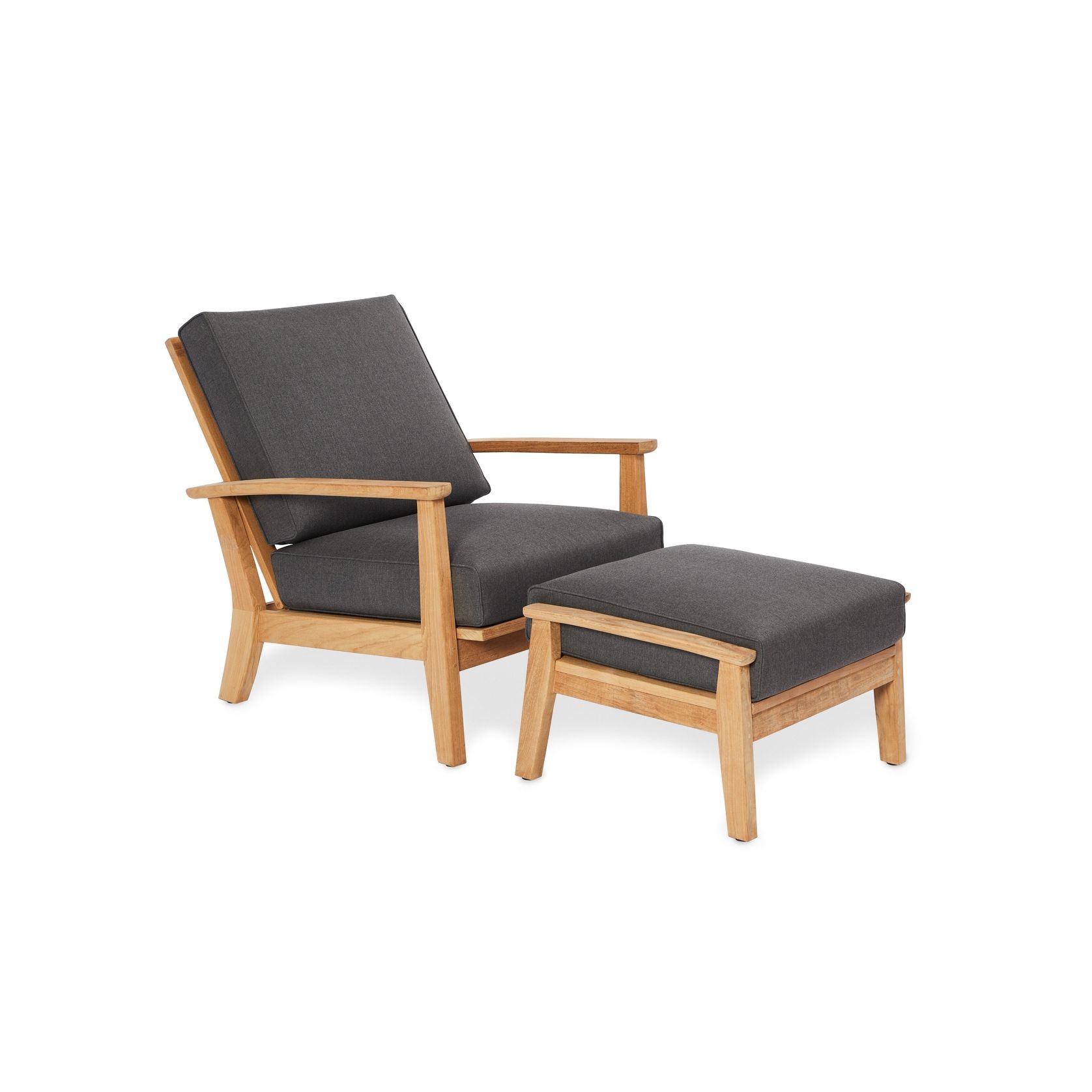 Bath Reclining Teak Lounge Chair gallery detail image