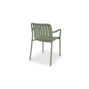 Roku Outdoor Arm Chair in Matt Eucalyptus Green gallery detail image