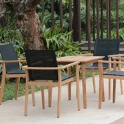 Newcastle Teak Stacking Armchair gallery detail image