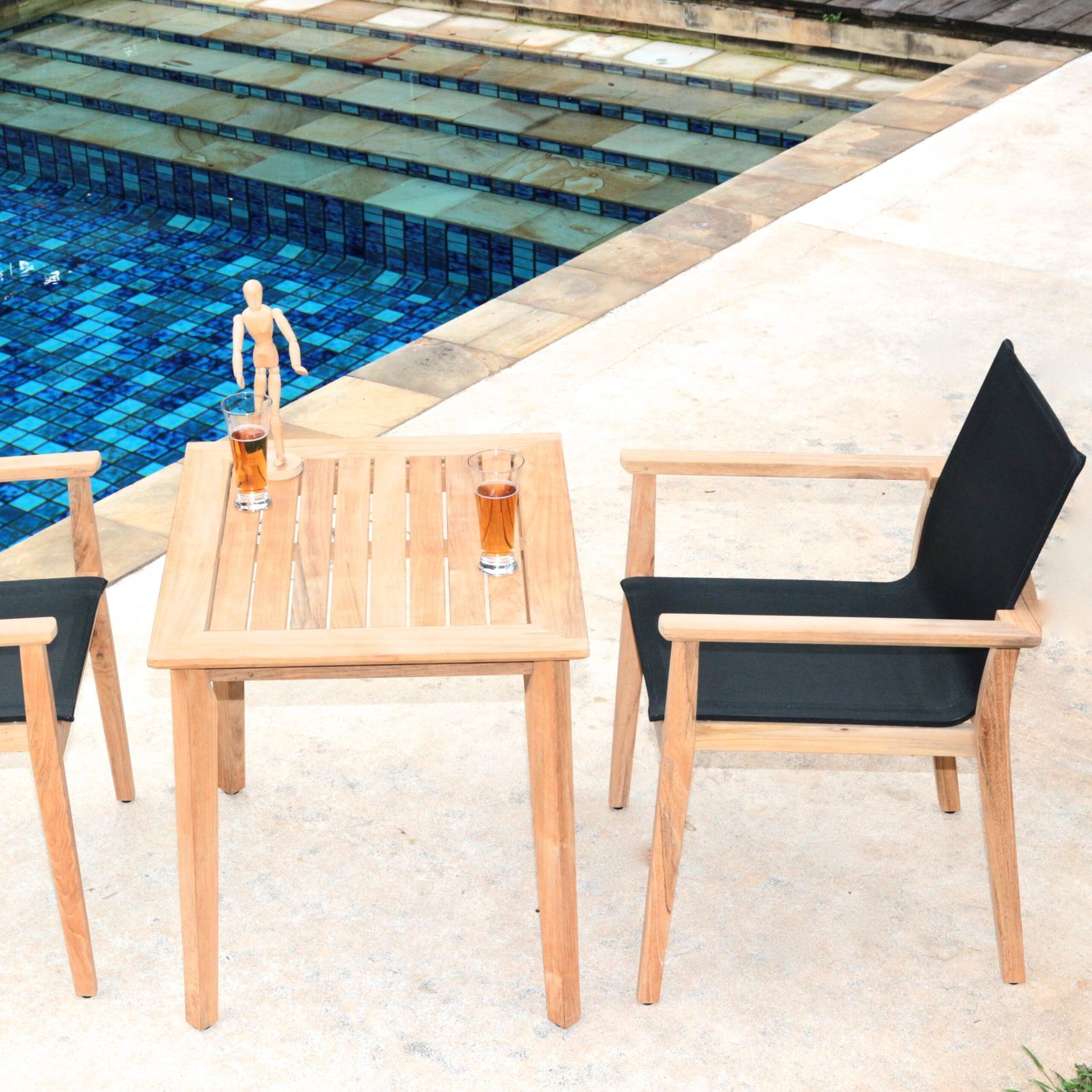 Newcastle Teak Stacking Armchair gallery detail image