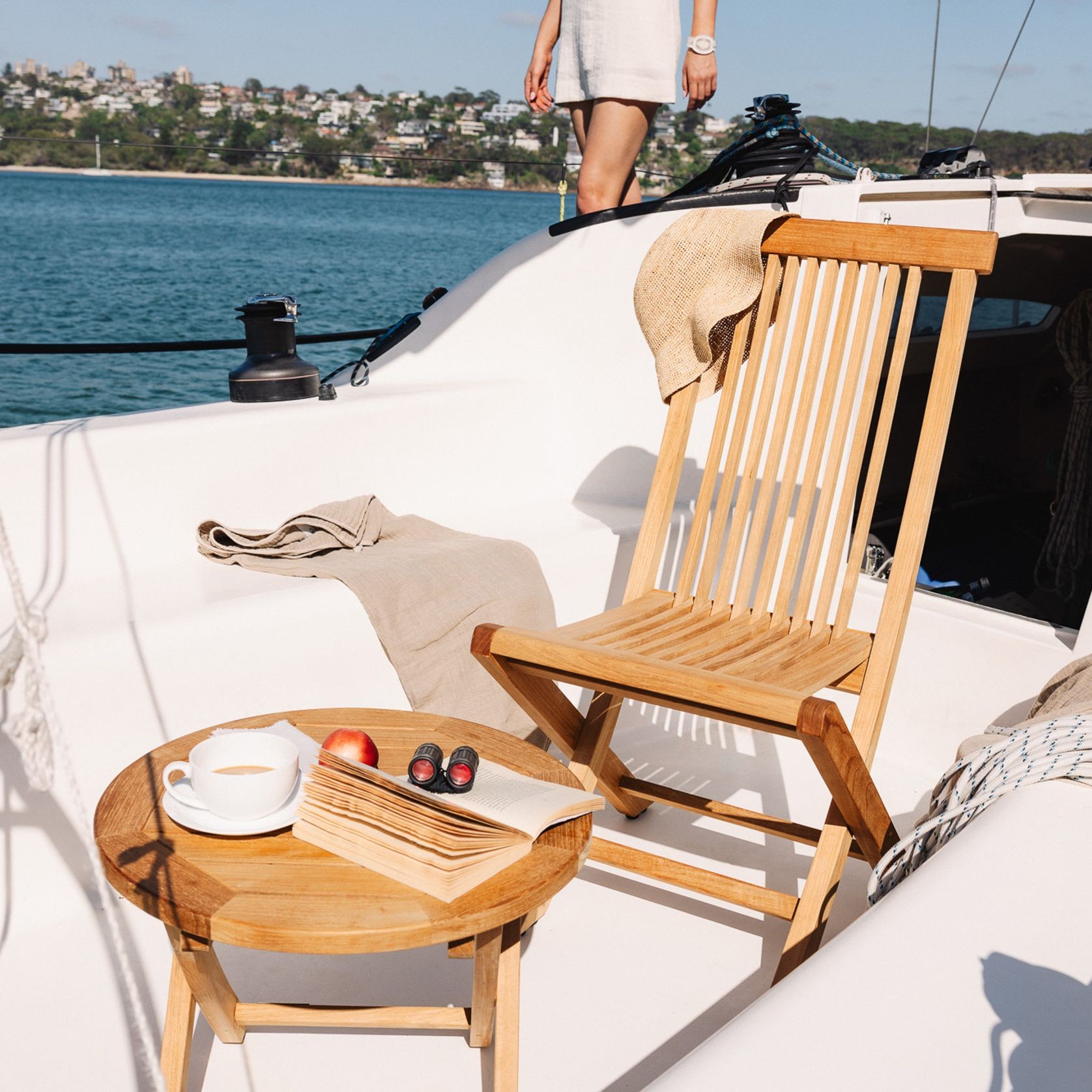 Harrington Teak Folding Chair gallery detail image