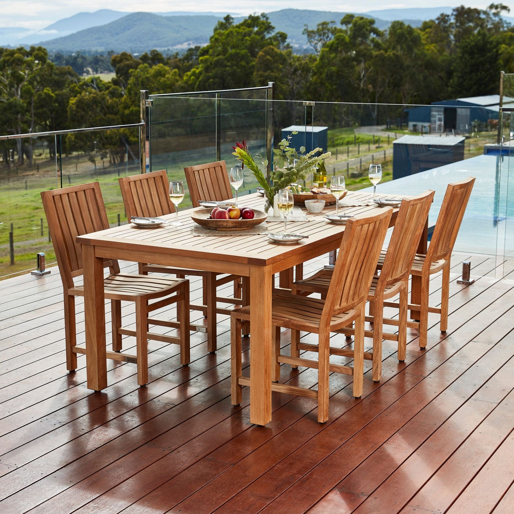 Newton Teak Side Chair gallery detail image