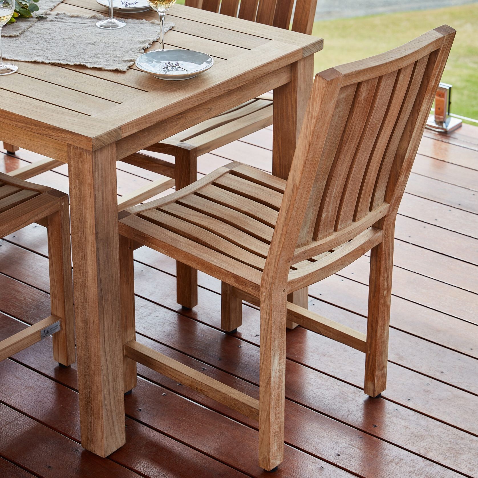 Newton Teak Side Chair gallery detail image