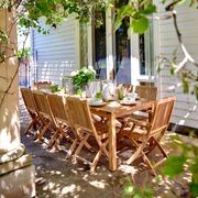 Toronto Teak Folding Side Chair gallery detail image
