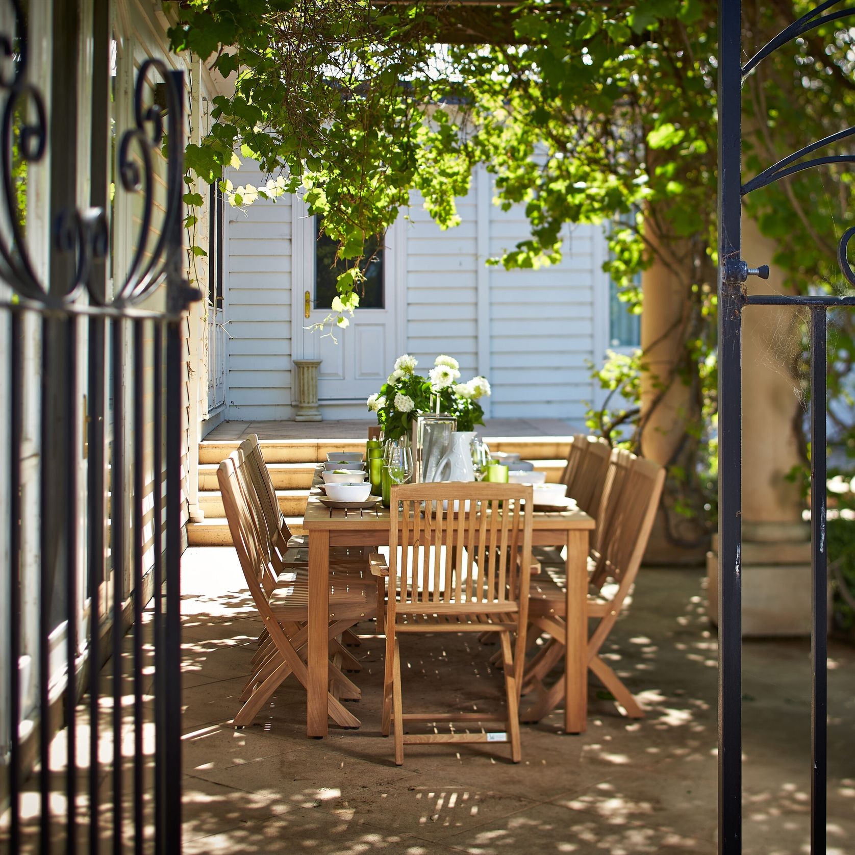 Toronto Teak Folding Side Chair gallery detail image