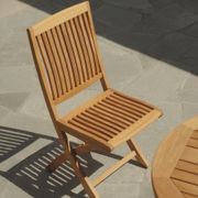 Toronto Teak Folding Side Chair gallery detail image