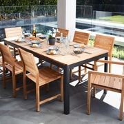 Stella Teak Stacking Armchair gallery detail image