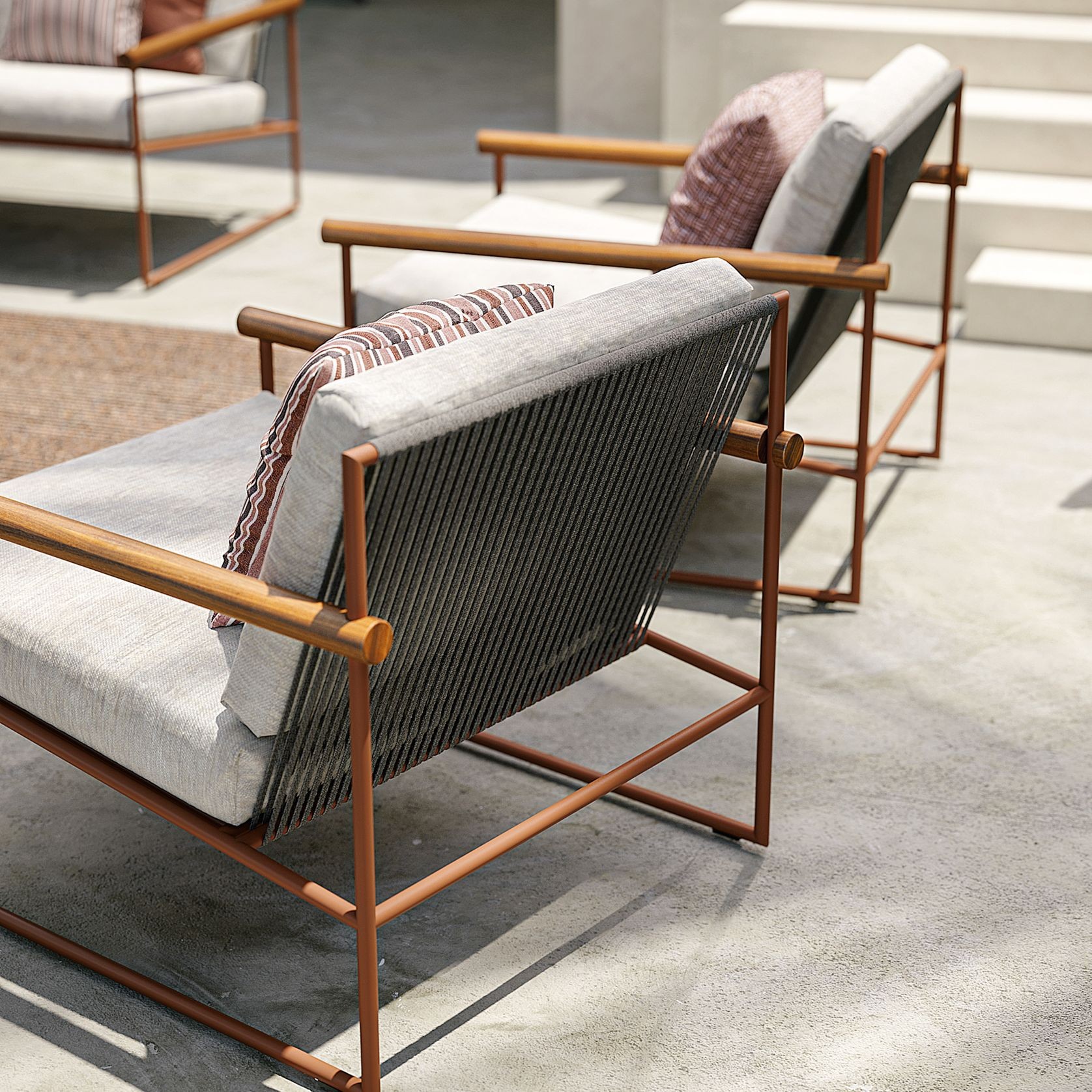 Pipe Outdoor Armchair by Atmosphera gallery detail image