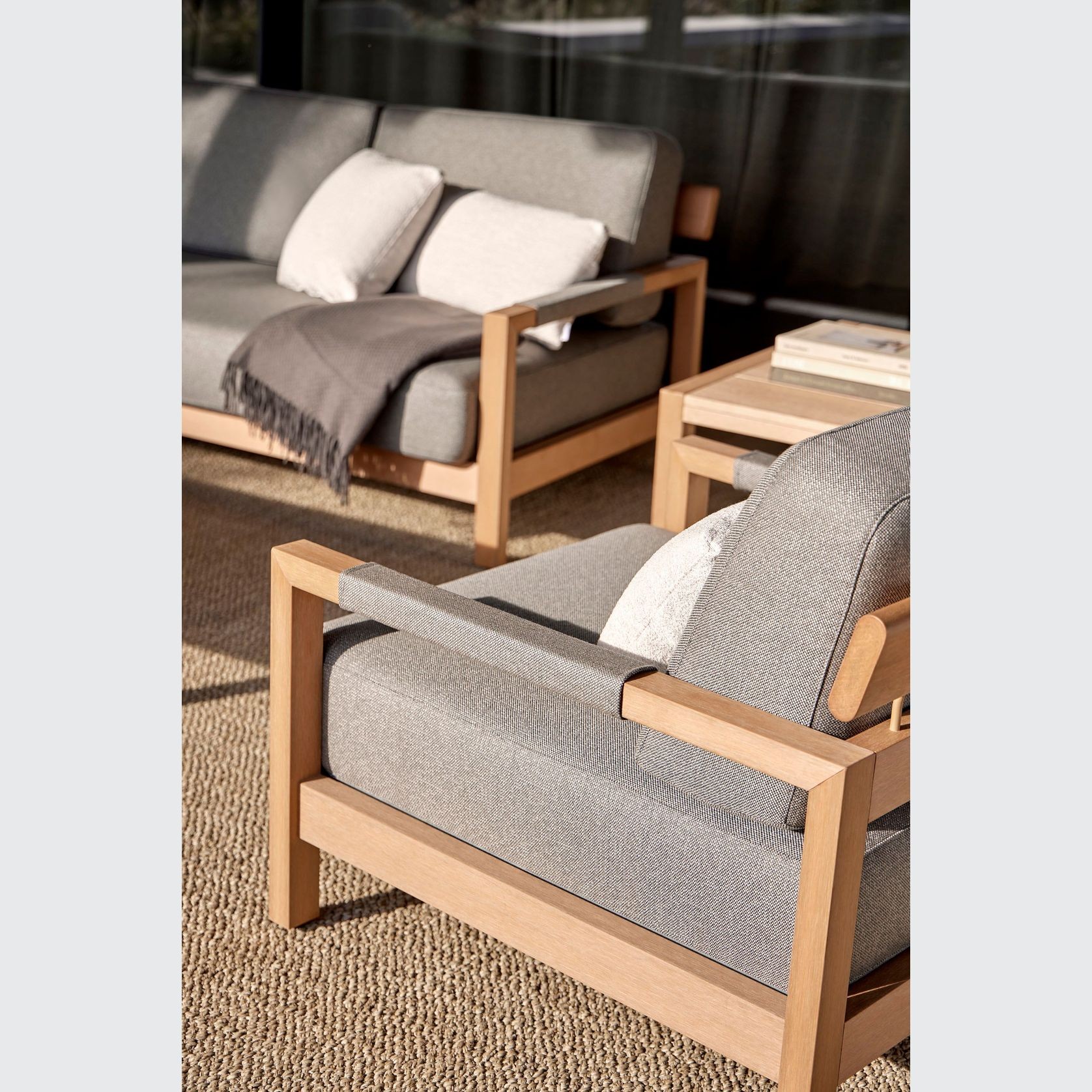 Kubik Outdoor TechTeak Armchair by Point gallery detail image