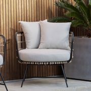 Arden 3PCE Bamboo Wicker Outdoor Lounge Set gallery detail image