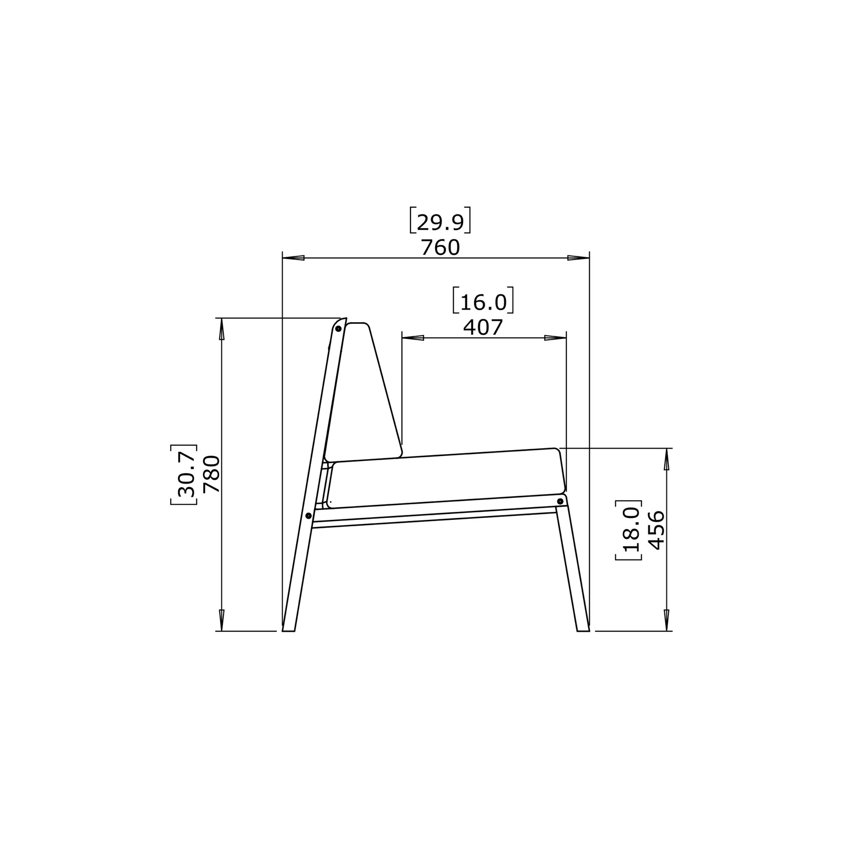 Blinde™ Sit D24 Stylish Dining Chair gallery detail image