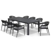 Cove Outdoor Dining 8 Set | Charcoal gallery detail image