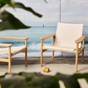 Cottesloe Teak Outdoor Lounger Chair gallery detail image