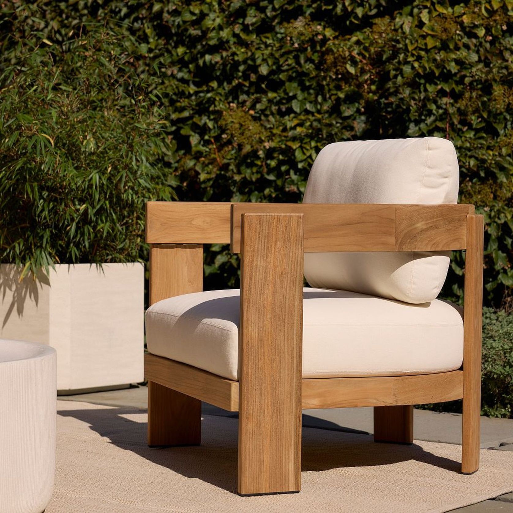 Monterey Outdoor Teak Lounge Chair gallery detail image