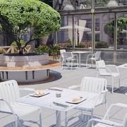 Roku Outdoor Arm Chair in Matt White gallery detail image