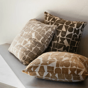 Baya Miller Cushion - Toffee | Geometric Pattern gallery detail image