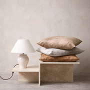 Baya Theo Velvet Cushion - Honey | Large 60 x 60cm gallery detail image