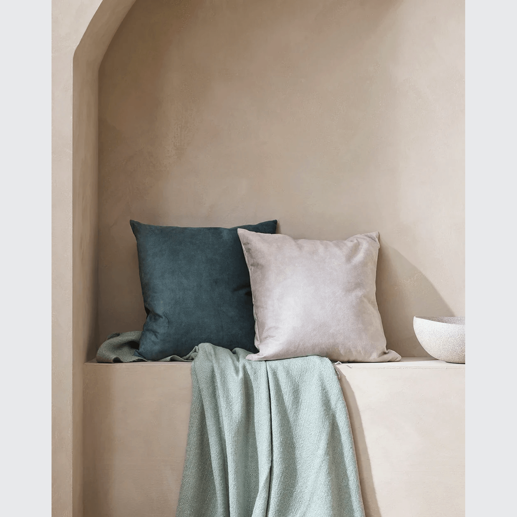 Baya Aster Cushion - Ecru | 55 x 55cm gallery detail image