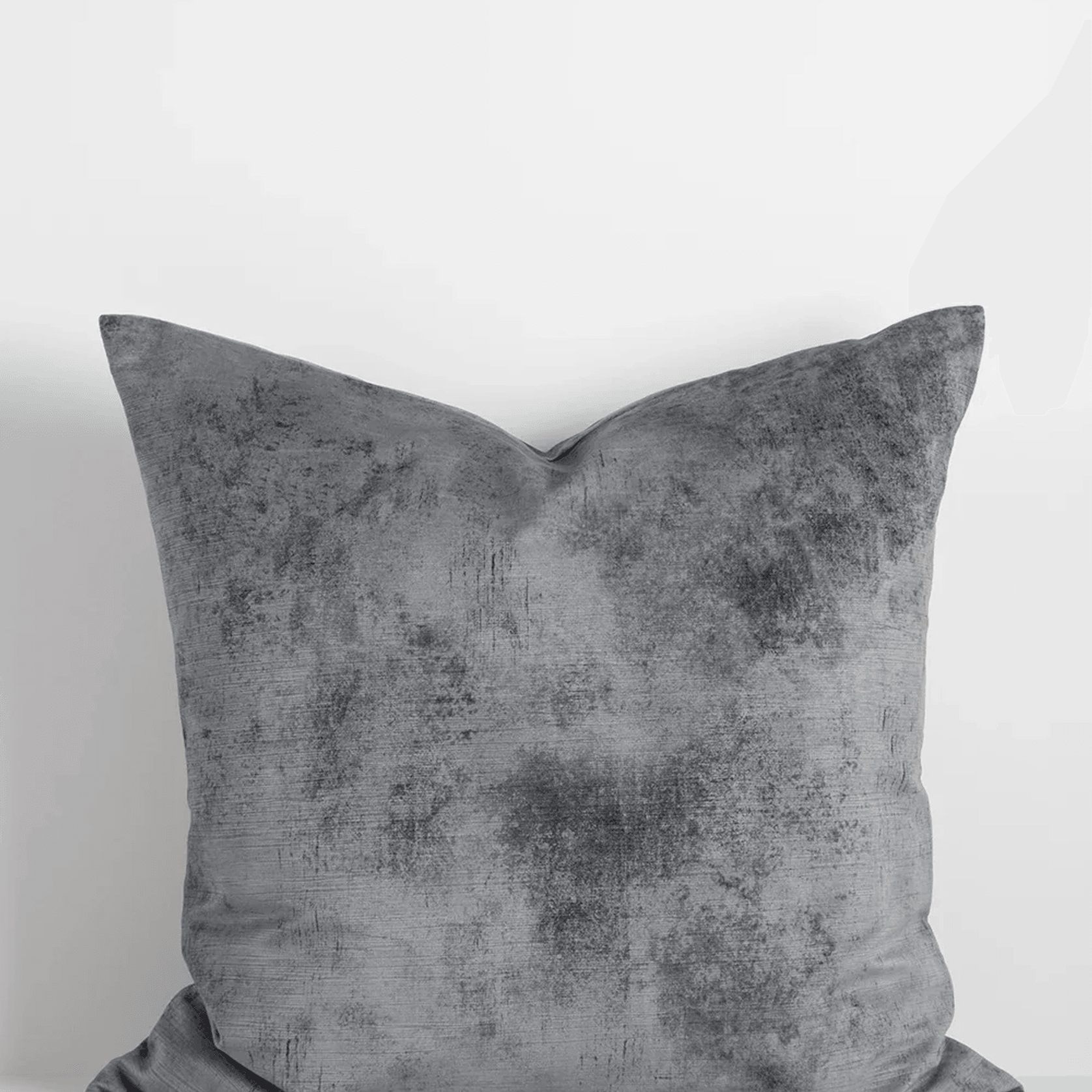 Baya Theo Velvet Cushion - Smoke | Large 60 x 60cm gallery detail image