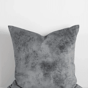 Baya Theo Velvet Cushion - Smoke | Large 60 x 60cm gallery detail image
