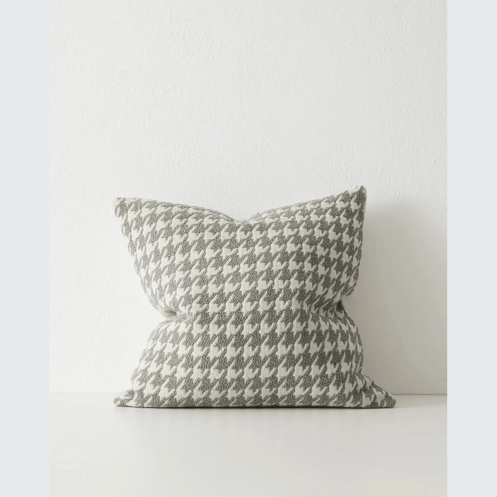Weave Home Giovanni Cushion - Mist | Bouclé Houndstooth gallery detail image