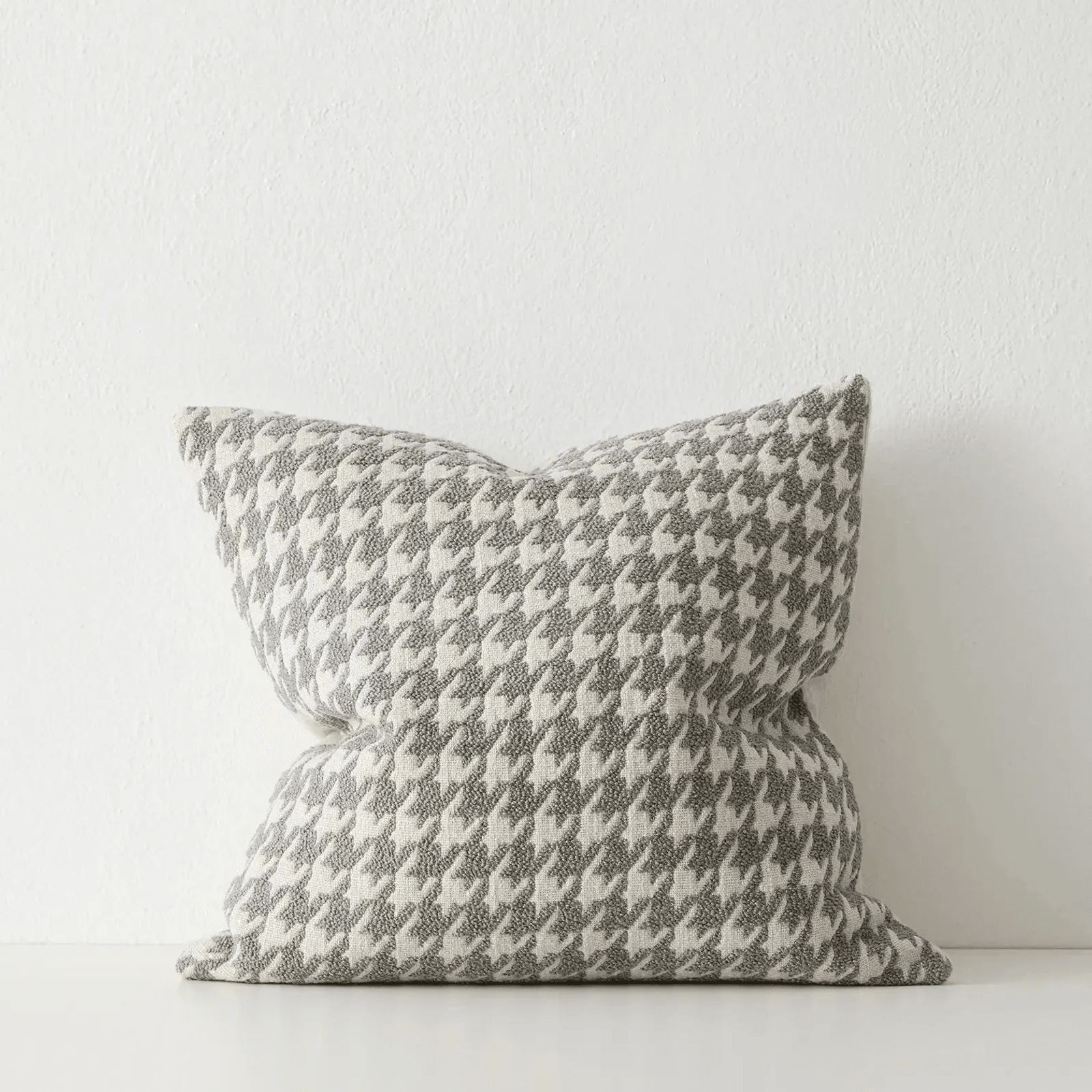 Weave Home Giovanni Cushion - Mist | Bouclé Houndstooth gallery detail image