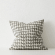 Weave Home Giovanni Cushion - Mist | Bouclé Houndstooth gallery detail image