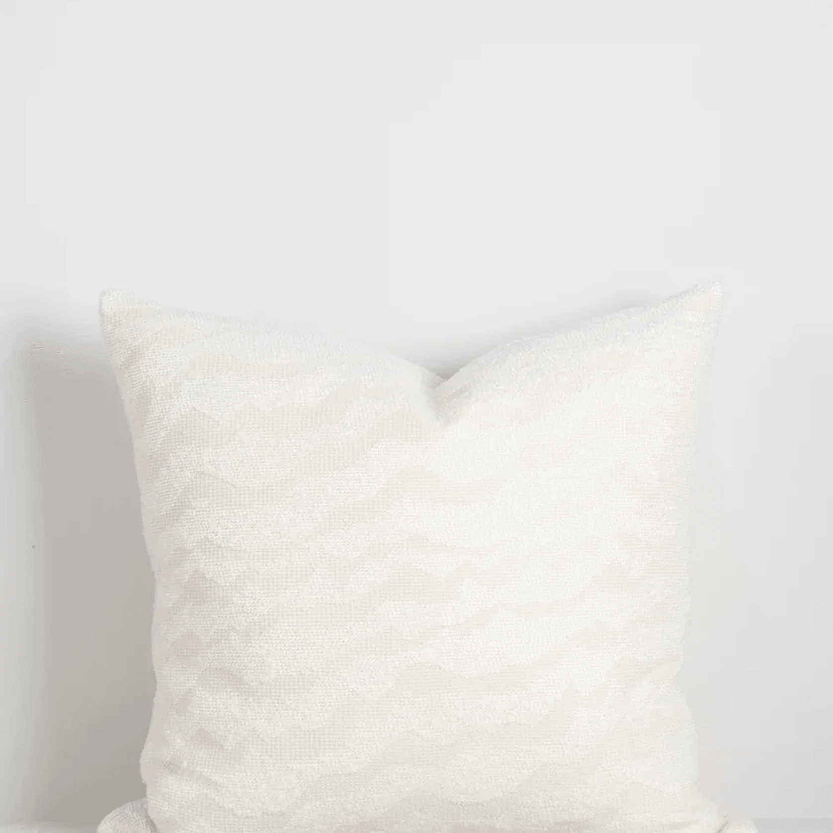 Baya Aspen Cushion - Snow | 55 x 55cm gallery detail image