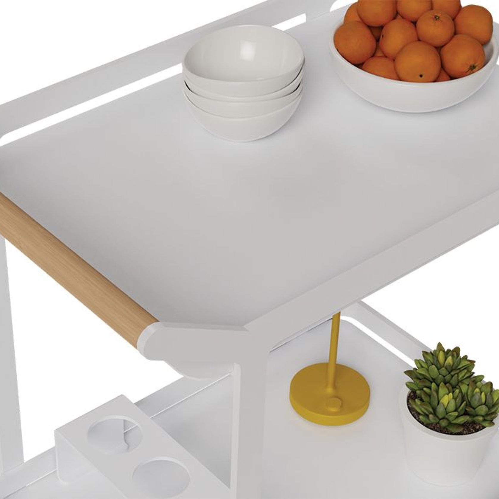 Imola Outdoor Bar Cart White ArchiPro AU