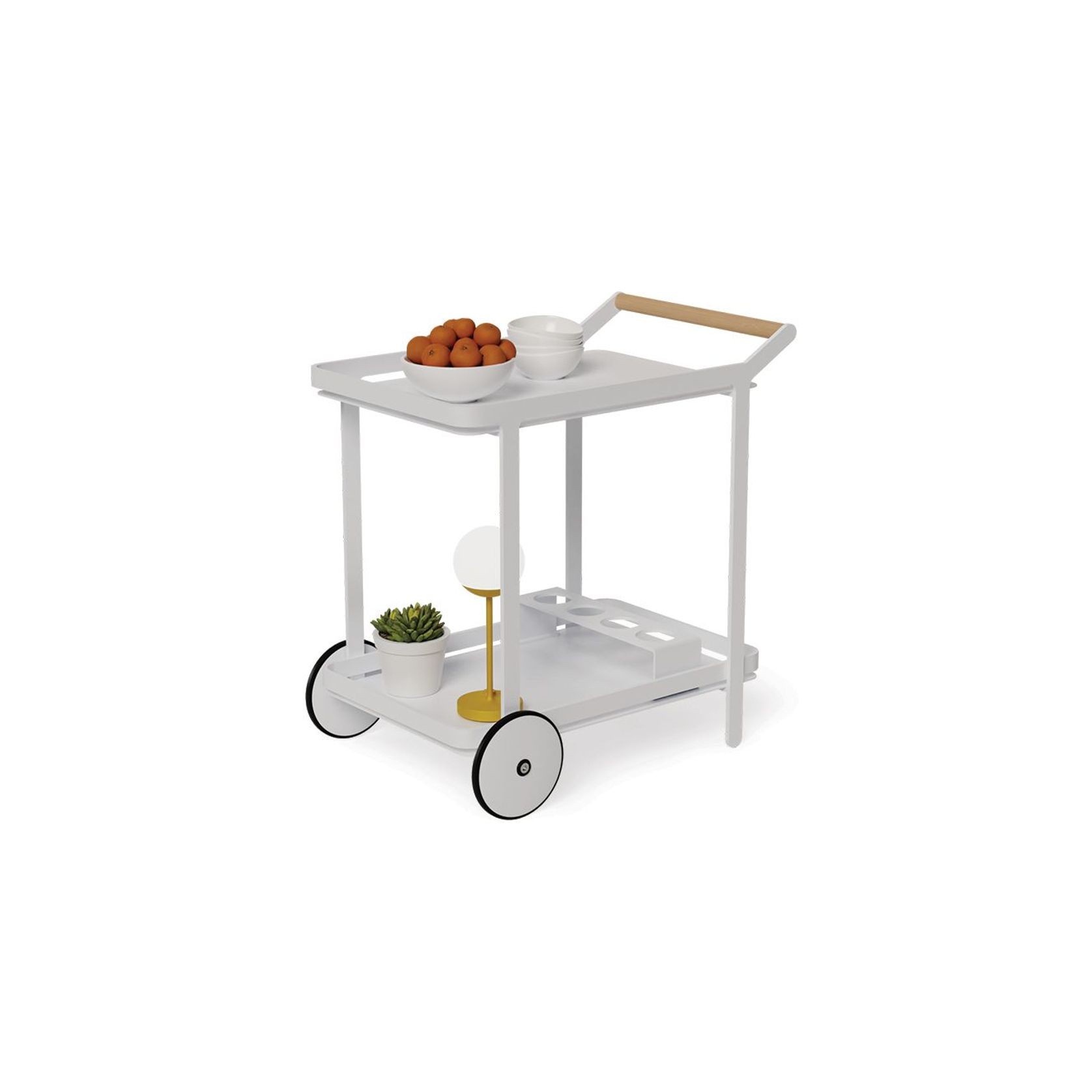 Imola Outdoor Bar Cart White ArchiPro AU