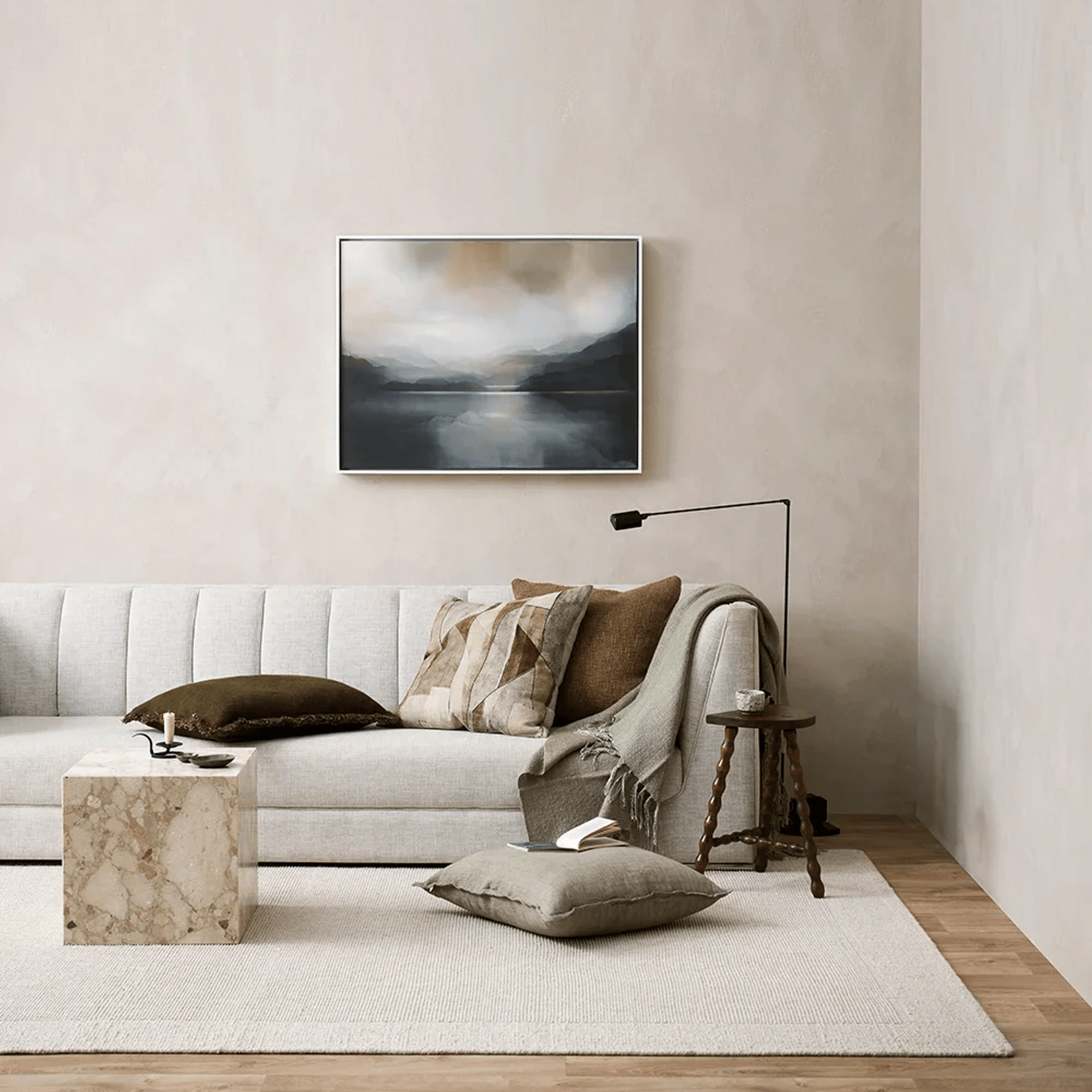 Baya Cyprian Cushion - Cocoa | Square - Two Sizes gallery detail image