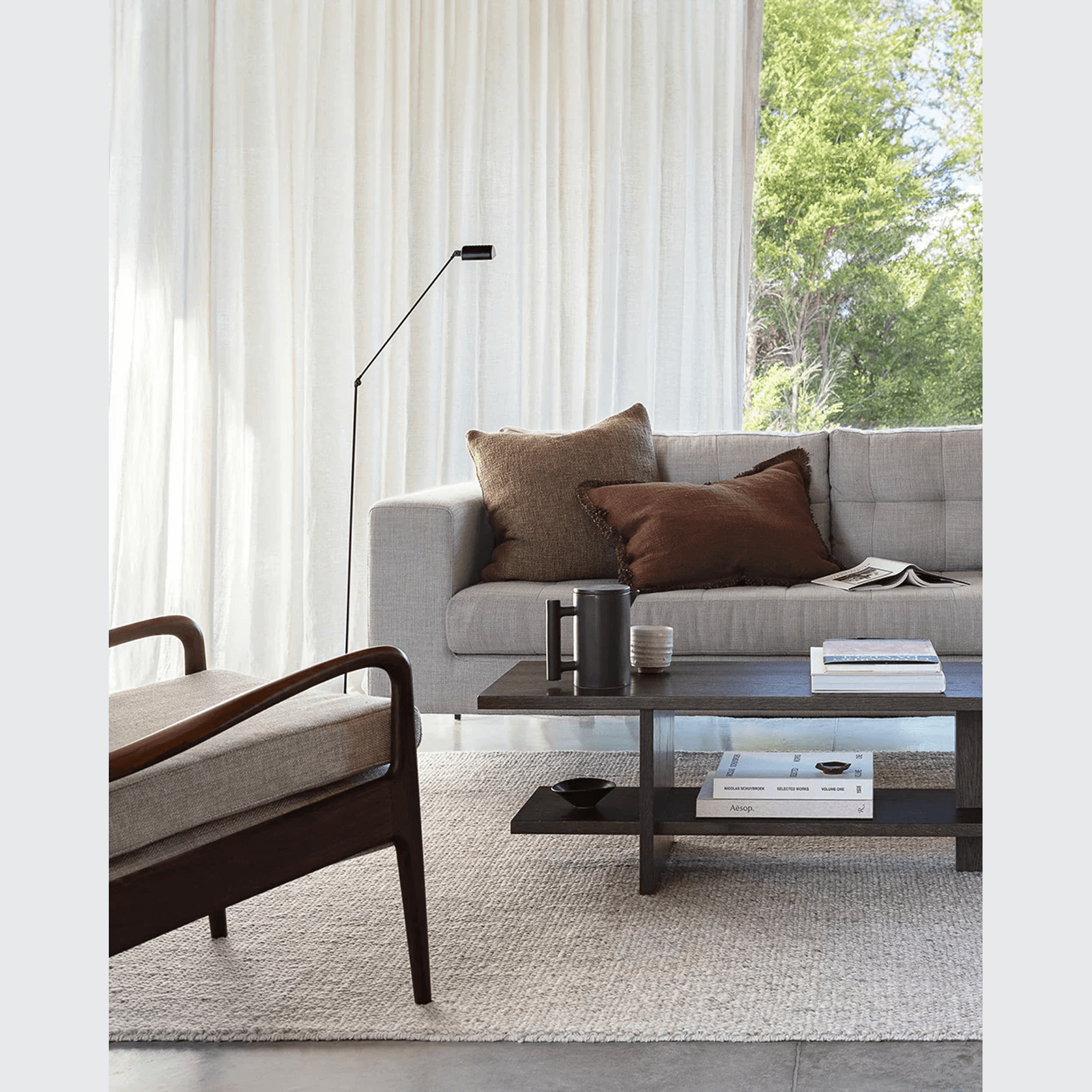 Baya Cyprian Cushion - Cocoa | Square - Two Sizes gallery detail image