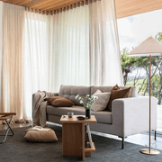 Baya Cyprian Cushion - Cocoa | Lumbar 40 x 60cm gallery detail image