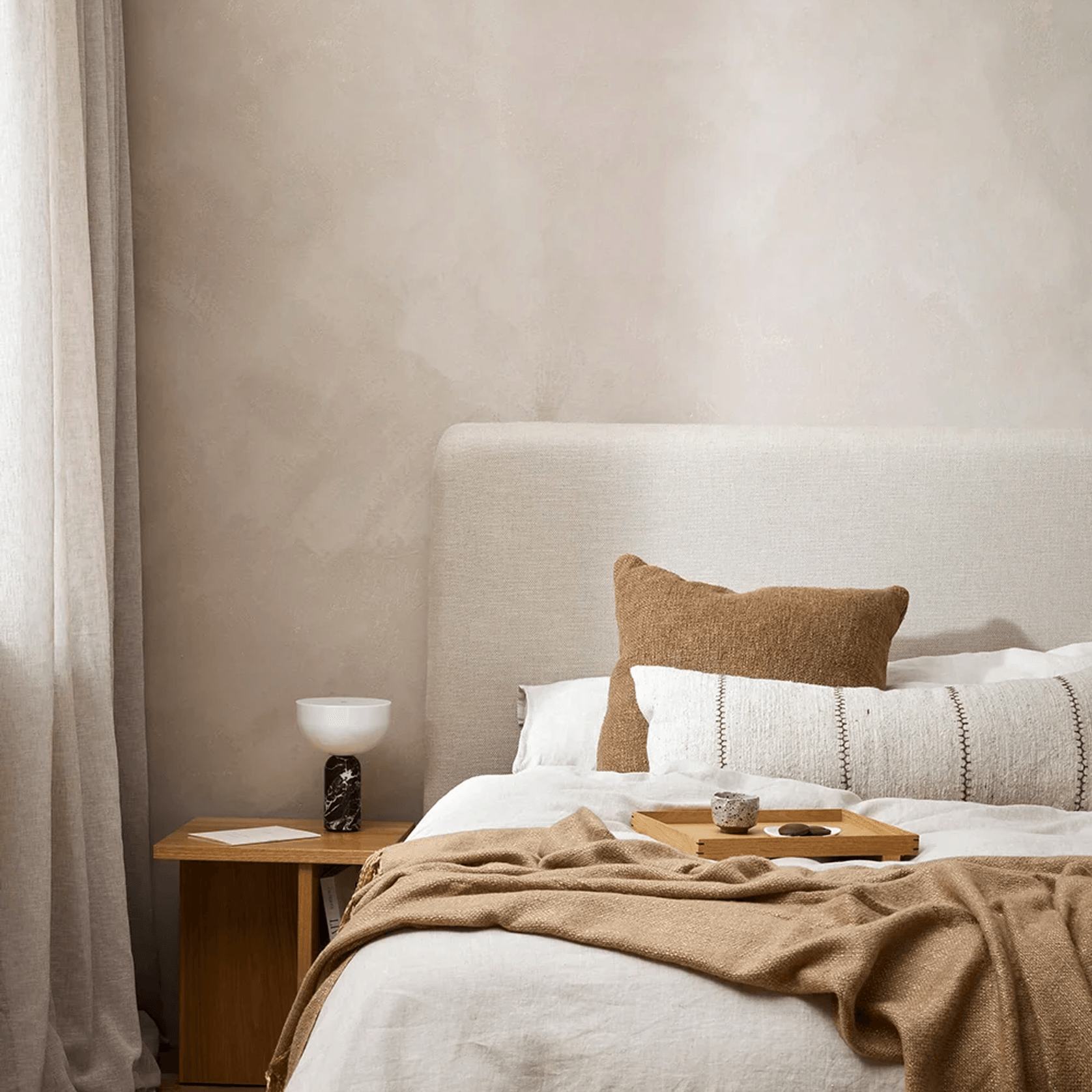 Baya Cyprian Cushion - Cocoa | Square - Two Sizes gallery detail image