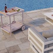 Imola Outdoor Bar Cart - Pale Pink Blush gallery detail image