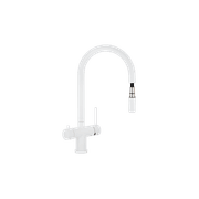 Elysian Commercial Pull-Out Filter Tap | White gallery detail image