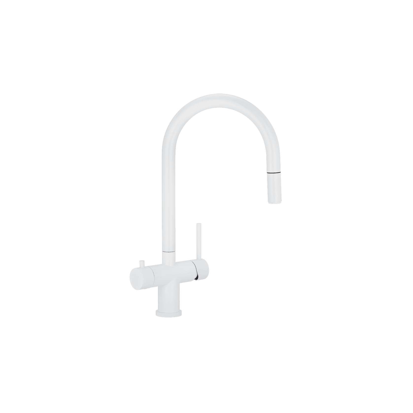 Elysian Commercial Pull-Out Filter Tap | White gallery detail image