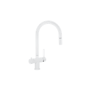 Elysian Commercial Pull-Out Filter Tap | White gallery detail image