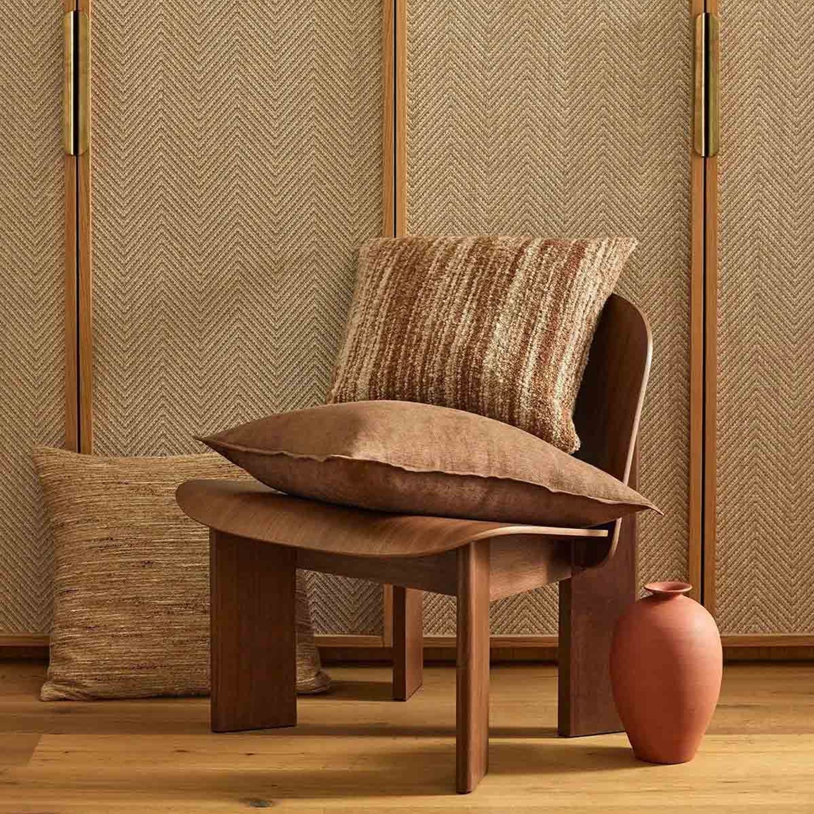 Weave Home Fiore Cushion - Toffee | Square and Lumbar gallery detail image