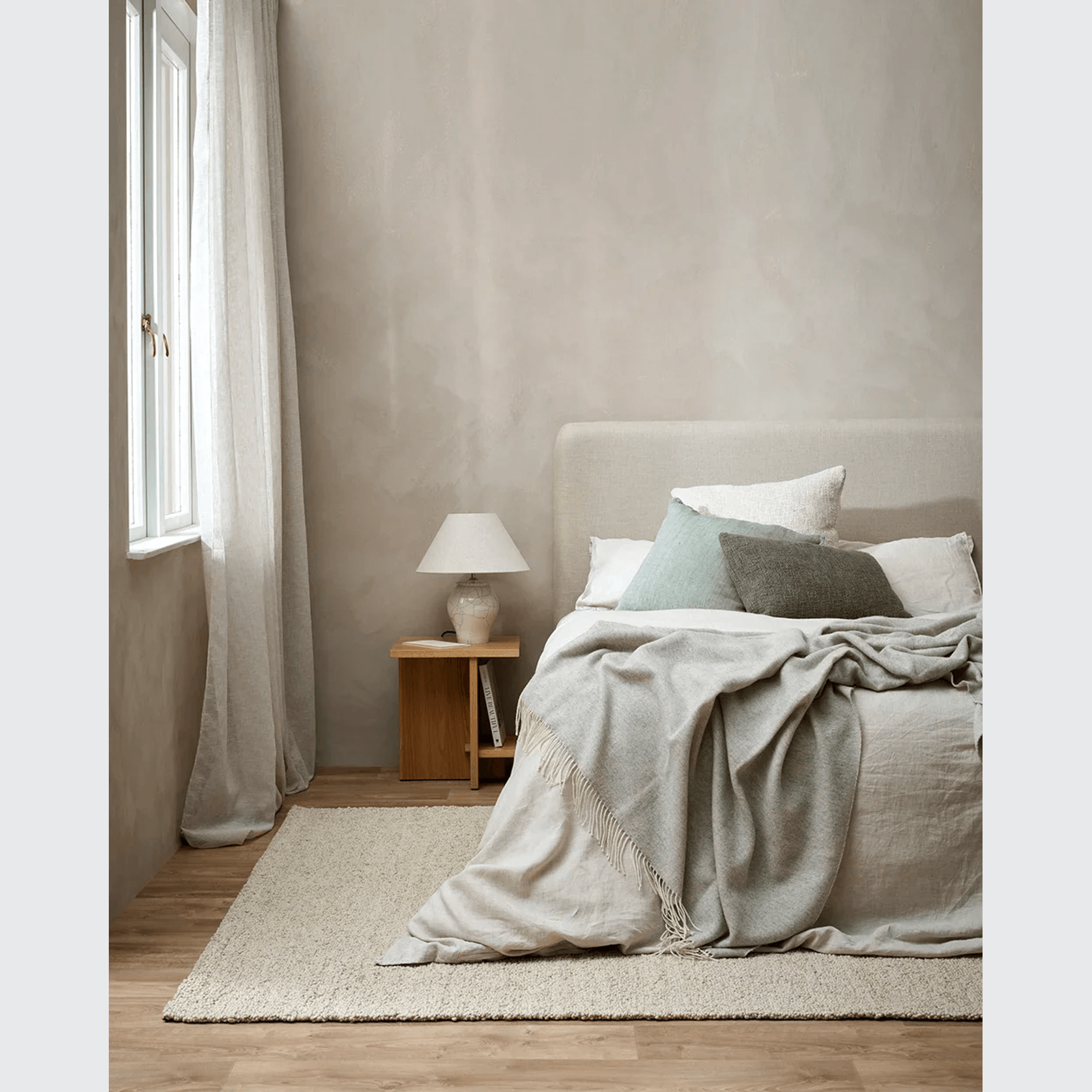 Baya Cyprian Cushion - Sage | Lumbar 40 x 60cm gallery detail image