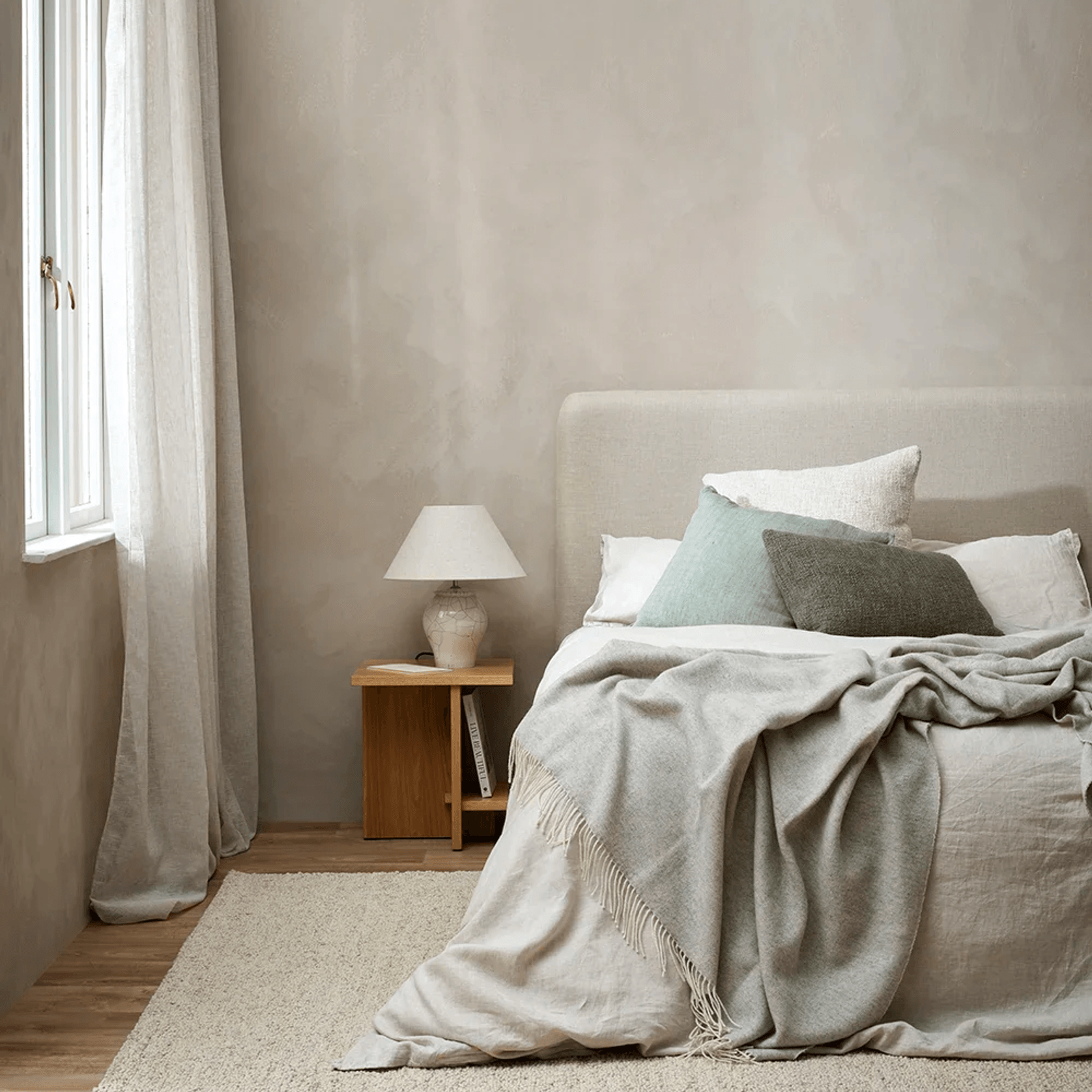 Baya Cyprian Cushion - Sage | Lumbar 40 x 60cm gallery detail image