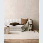 Baya Dover Cushion - Leaf | Lumbar with Fringe gallery detail image