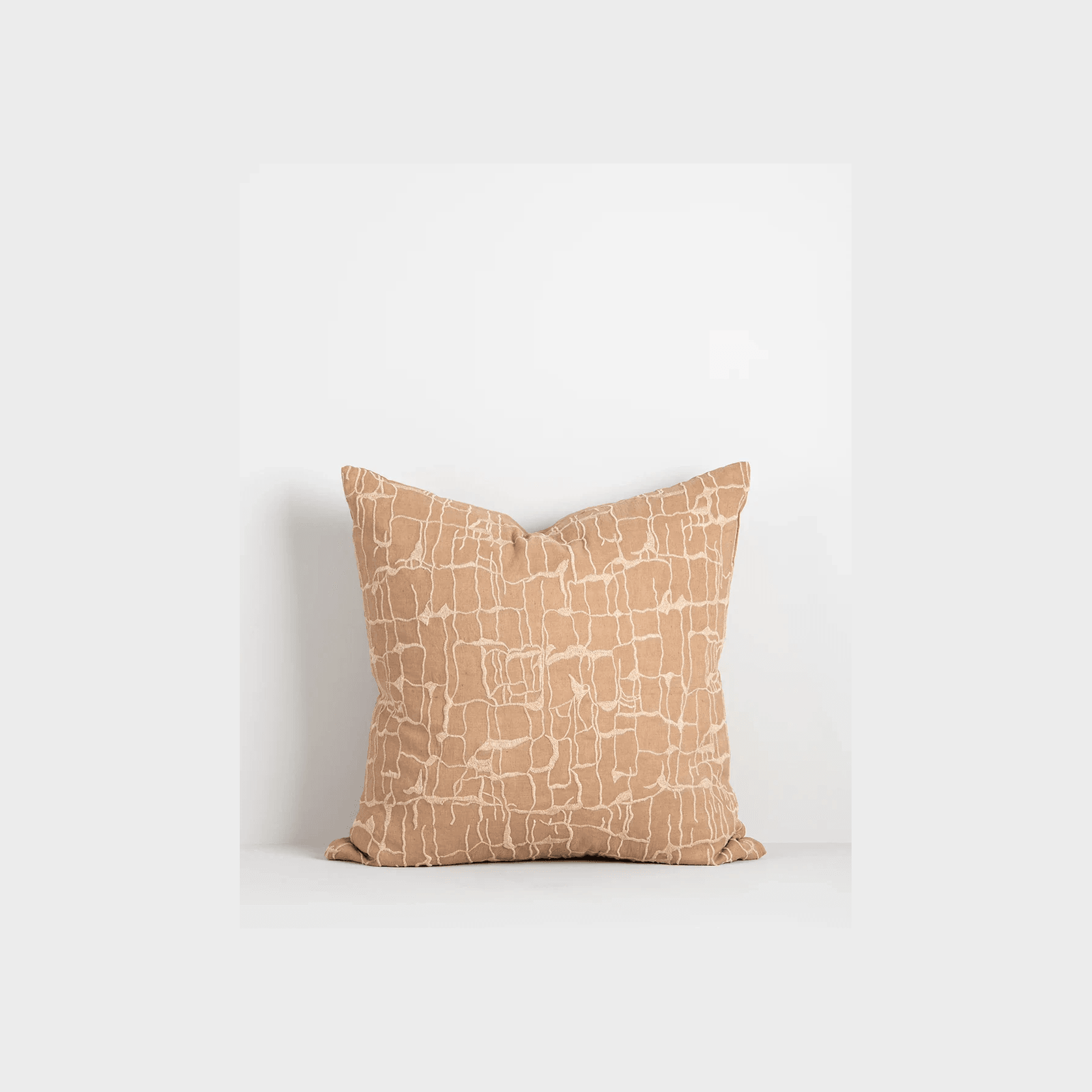 Baya Triton Cushion - Stone | 100% Linen gallery detail image